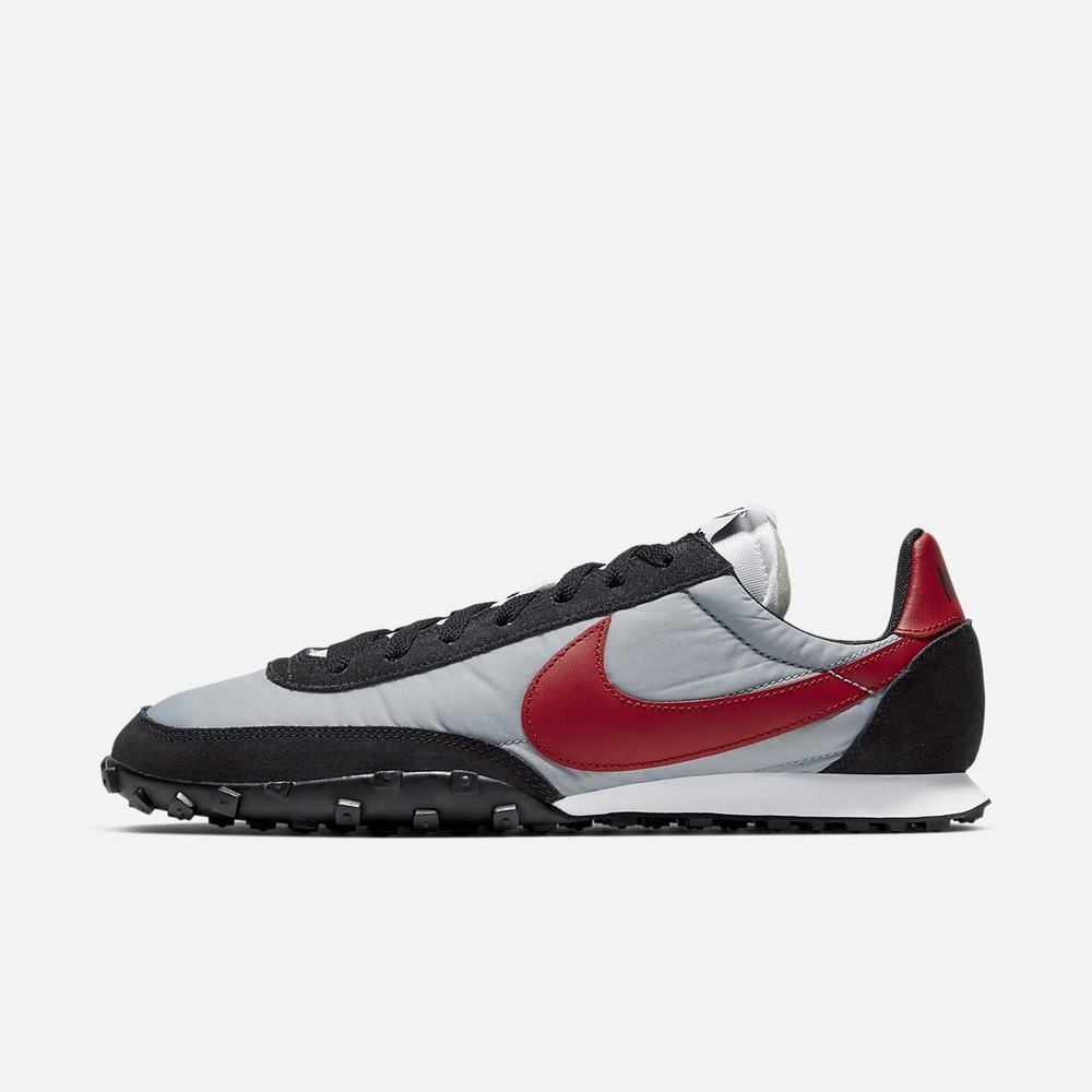 Sneakers Nike Waffle Racer Grise 2903-416 Wolf Grey/Black/White/Gym Red Homme | ZYQ-93935730